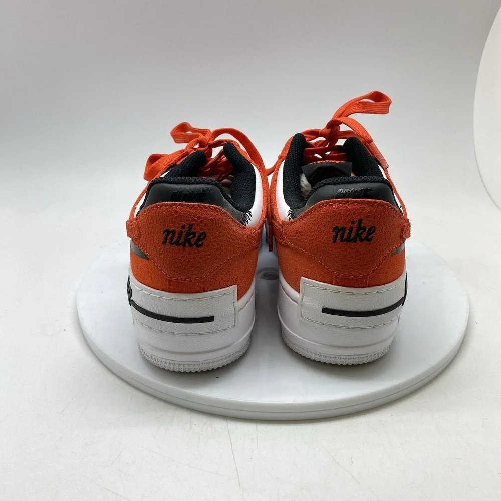 Nike Air Force 1‎ Shadow Sneakers Womens 8 Rush Orange Low Top Shoes DQ8586-800